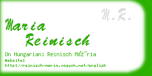 maria reinisch business card